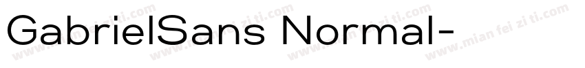 GabrielSans Normal字体转换